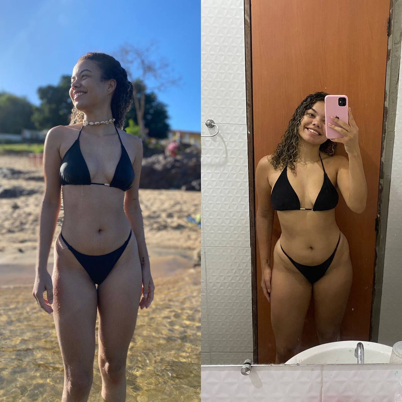 Antes e depois — aluno 3